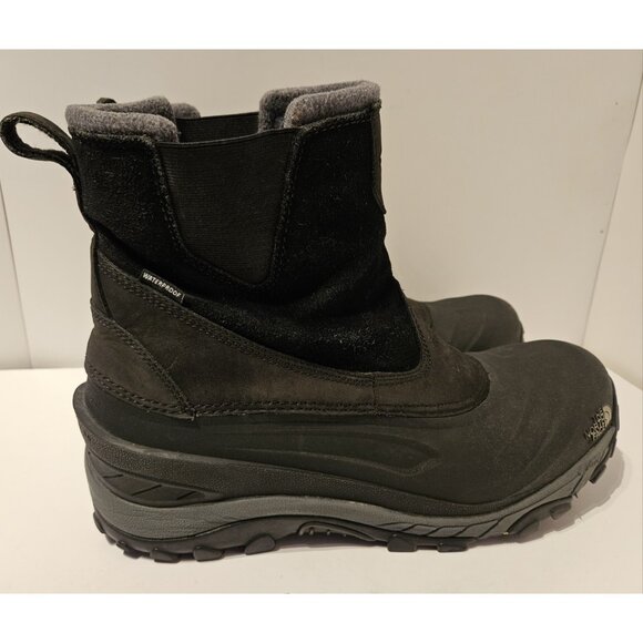 NorthFace Black Slip-on Winter Insulated Boots Heat Seeker 200 Gram Mens Size 12 - Picture 3 of 15